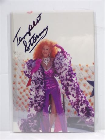 Tempest Storm Annie Blanche Banks SIGNED Photograph w/COA 061925WP-G