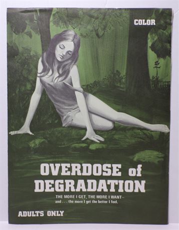 "Overdose of Degradation" 1970's Sexploitation Film Press Kit Foldout 060425WP-140