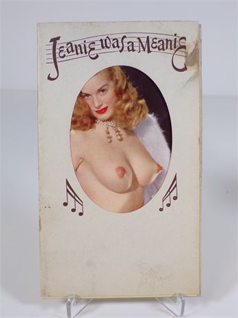 "Jeanie was a Meanie" Vintage 12x14" Foldout Music Sheet Poster 102925WP-34