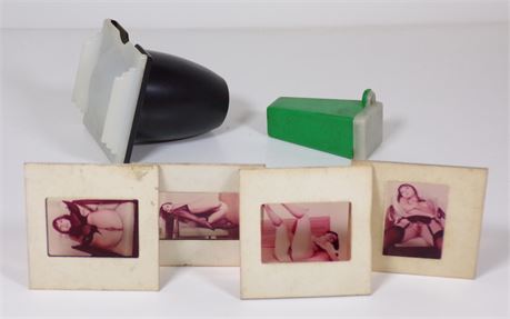Nude Film Slide Transparency Lot - 4 Slides, Slide Viewer, Static Viewer 102925WP