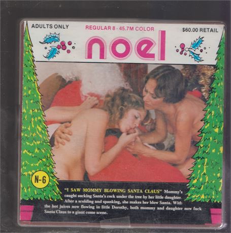 Noel #6 I Saw Mommy Blowing Santa Clause Reg 8mm Film Reel Vintage 071825AVHS2
