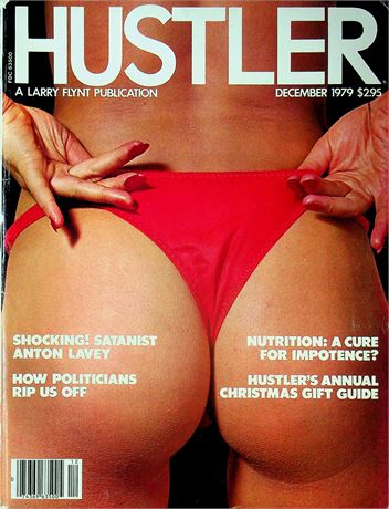 Hustler Magazine Christmas Gift Guide Ft. Debi & Anton LaVey December 1979 100925RP-