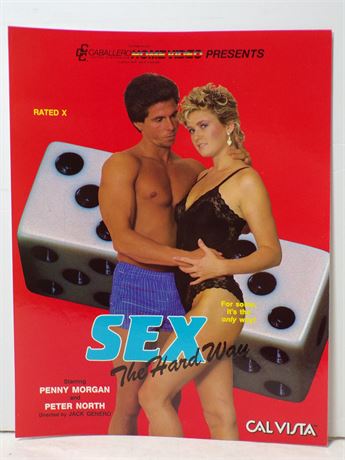 Peter North Sex The Hard Way Cal Vista Video 1986 Promo Ad Slick Sheet 051325WP-7