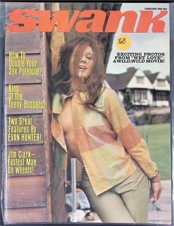 Swank Magazine ft. Evan Hunter February 1968 123025AKP-35
