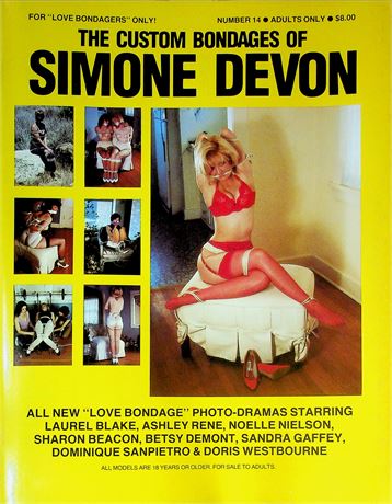 The Custom Bondages Of Simone Devon Mag Ft. Laurel Blake & Ashley Rene No.14 November 1990 061725RP-