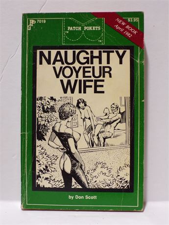 Naughty Voyeur Wife by Don Scott, Paperback Book 1982 Patch Pockets PP7019 091025WP-34
