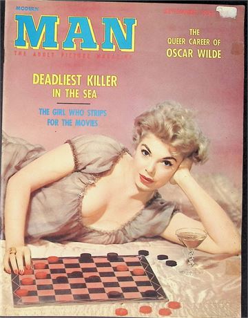 Modern Man Magazine ft. Oscar Wilde Sept 1956 121925AKP-26