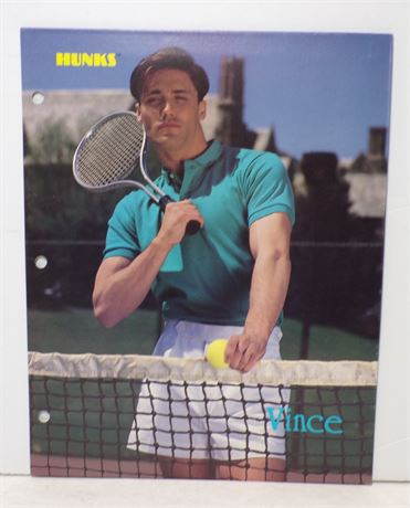 HUNKS "Vince" 1989 Plymouth Cardboard Folder 9x12" 052625WP-3