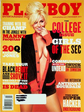Playboy Magazine The College Issue Ft. Manny Pacquiao Anthony Bourdain November 2001 071325RP-
