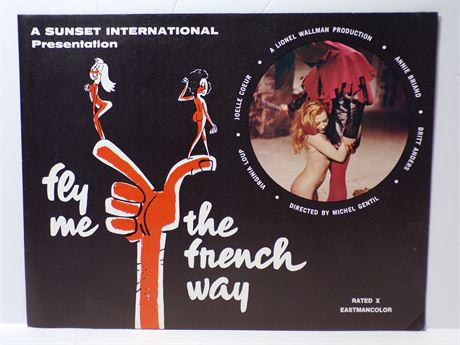 Fly Me The French Way, Annie Briand 1970's Sexploitation Film Press Kit Foldout 060425WP-105