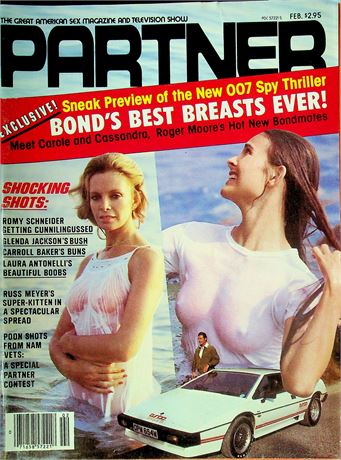 Partner Magazine 007's Best Breasts Ft Carroll Baker & Romy Schneider February 1981 071325RP-