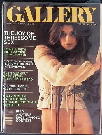Gallery Magazine ft. Ross MacDonald March 1976 111825AKP-58