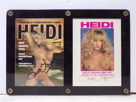 Heidi Lynn SIGNED 1996 Hot Shots Auto Card & Gold Signature Card Limited 500 w/ COA 052625WP-TO
