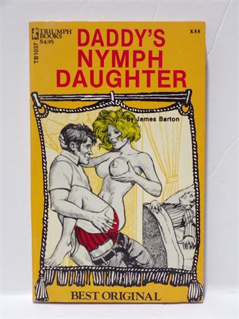 Daddy's Nymph Daughter by James Barton, Paperback Book 1970's Greenleaf Triumph TB1037 072825WP-48