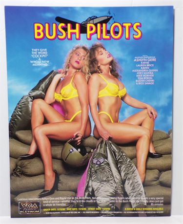 Ashlyn Gere & Rayne in Bush Pilots, VCA Platinum 1990 Video Promo Slick Ad Sheet 061925WP-66