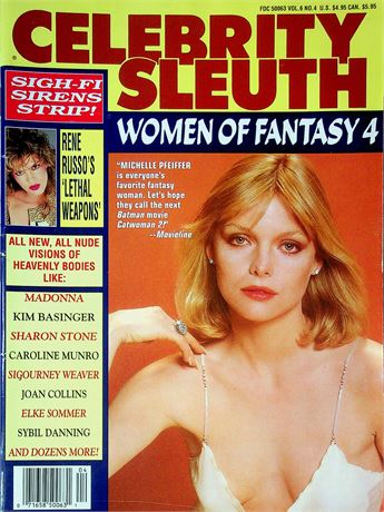 Celebrity Sleuth Magazine Women Of Fantasy 4 Ft. Michelle Pfeiffer Vol.6 No.4 061825RP-