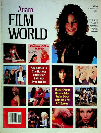 Adam Film World Magazine Ft. Seka & Jacqueline Bisset Vol.9 No.11 January 1984 071325RP-