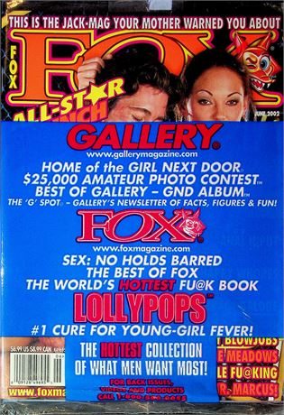 Fox Magazine All Star Ranch Ft. Gina Lynn & Nicole Sheridan June 2002 Sealed 060325RP-