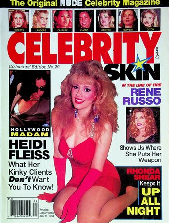 Celebrity Skin Magazine Ft. Heidi Fleiss & Rhonda Shear Collectors' Edition No.29 1993 070725RP-