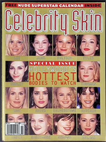 Celebrity Skin Magazine #55 ft. Selma Hayak Dec 1996 010226AKP-18