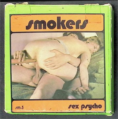 Smokers #3 Sex Psycho 1m1f Regular 8mm Adult Film Reel Vintage 080425AVHS2
