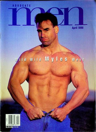 Advocate Men Magazine Ft. Myles West & Linden Davidson April 1996 081225RP-