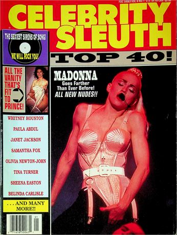 Celebrity Sleuth Magazine Top 40 Ft. Madonna & Whitney Houston Vol.6 No.1 061425RP