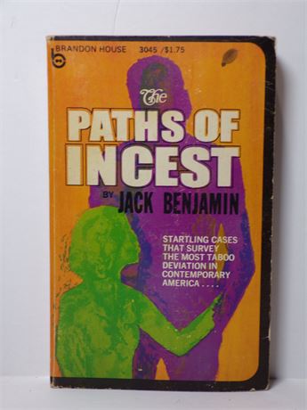 Paths of Incest by Jack Benjamin, Paperback Novel 1968 Brandon House 061125WP-60