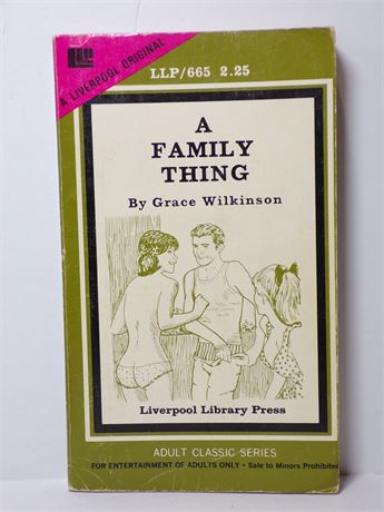 A Family Thing by Grace Wilkinson, Paperback Novel 1970's Liverpool LLP/665 061225WP-9