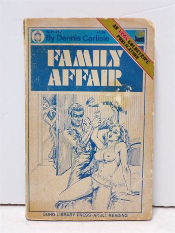Family Affair by Dennis Carlisle, Paperback Book, Eros Soho Library Press SLP-242 1972 051525WP2