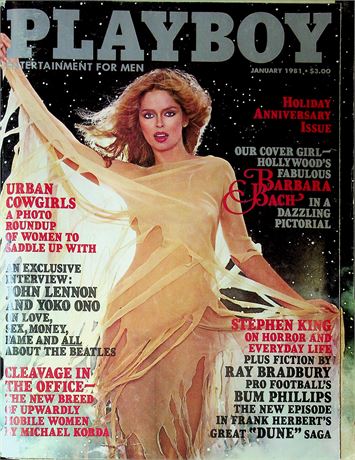 Playboy Magazine Ft. Barbara Bach & Stephen King January 1981 082325RP-