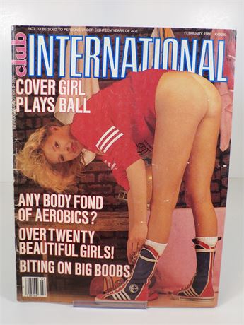 Club International Magazine February 1986 Sandy & Sweet Sherry 102725WP