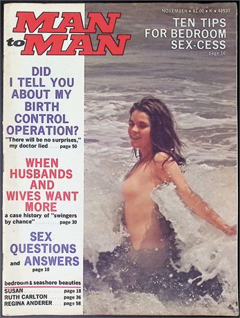 Man to Man Magazine w Ruth Carlton, Regina Anderer  November 1972 011226AKP-28