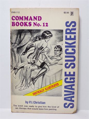 Savage Suckers by P.J. Christian, Paperback Command Books #12 cmb-112 052825WP