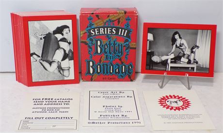 Betty In Bondage Series III 1991 Mother Productions Complete 40 Collector Card Set 080525WP-88