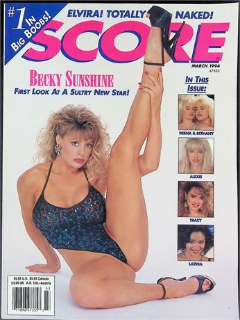 Score Magazine ft. Becky Sunshine March 1994 103125AKP-36