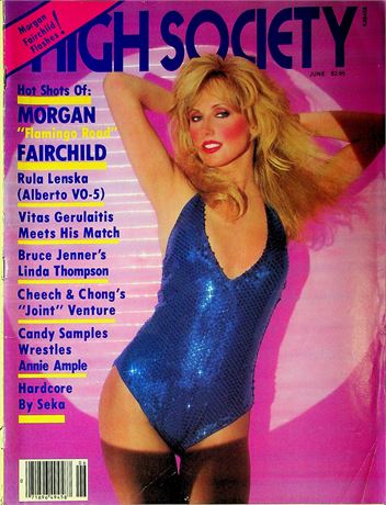 High Society Magazine Ft. Morgan Fairchild & Rula Lenska June 1981 052725RP2