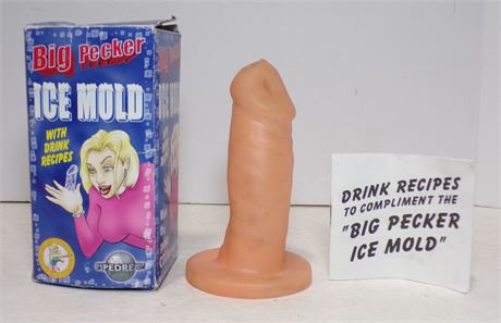Big Pecker Ice Mold & Recipes 2004 PipeDream Bachelorette Party 052025WT