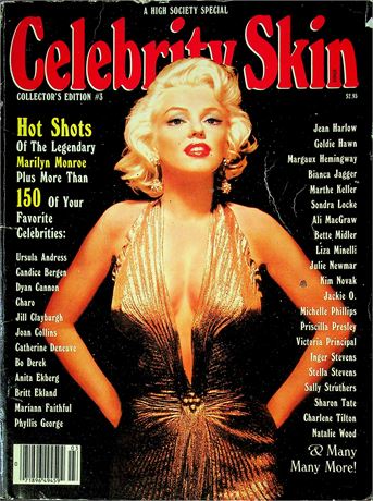 High Society Special Celebrity Skin Magazine Ft Marilyn Monroe & Jean Harlow No.3 071325RP-
