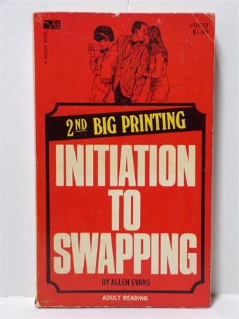 Initiation to Swapping by Allen Evans, Paperback Novel 1971 Venice VB539 061225WP2-28