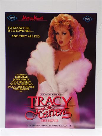 Taija Rae Nina Hartley in Tracy in Heaven, Western WV 1987 Promo Slick Ad Sheet ASO1-52