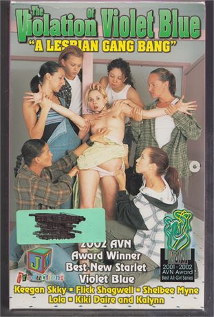 Violation of Violet Blue A Lesbian Gang Bang VHS Keegan Skky Flick Shagwell JM Prod 072925AVHS5