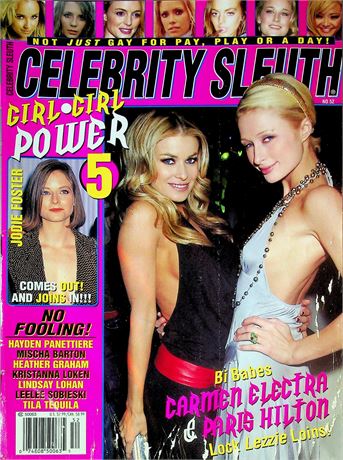 Celebrity Sleuth Magazine Girl Power 5 Ft. Carmen Electra & Paris Hilton No.52 061625RP-