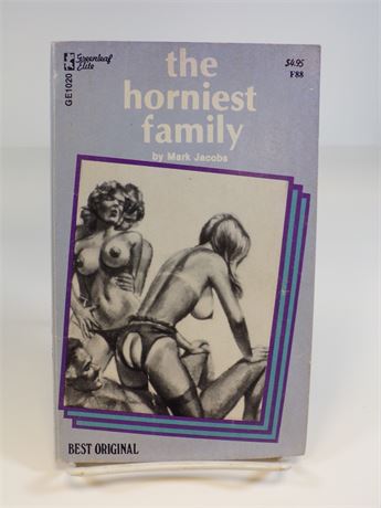 The Horniest Family by Mark Jacobs, Paperback Book 1970's Greenleaf Elite GE1020 102025WP-72