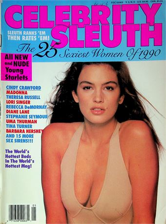 Celebrity Sleuth Magazine 25 Sexiest Women Of 1990 Ft. Cindy Crawford & Madonna Vol.3 No.5 060325RP-