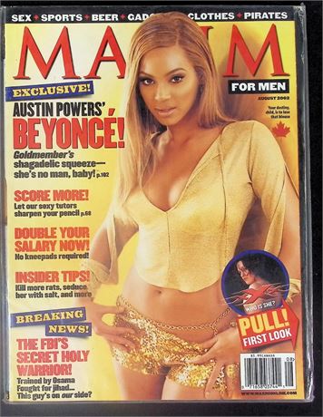 Maxim Aug 2002 ft. Beyonce, Austin Powers 091925AKNON-65