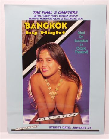 Bangkok By Night & Bangkok Ecstasy, Fantasies 1990's Odyssey Video Promo Slick Ad Sheet 061925WP-80