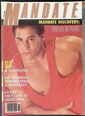Mandate Magazine with Lorenzo de Palma Gay Magazine November 1984 011526AKP-9