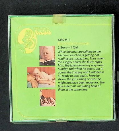 Kiss Film Series 2 #13 Blondos Haar Regular 8mm Adult Film Reel Vintage 080425AVHS