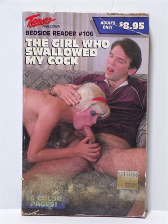 The Girl Who Swallowed My Cock, Paperback Novel Vintage Bedtime Reader BR-106 061225WP2-62